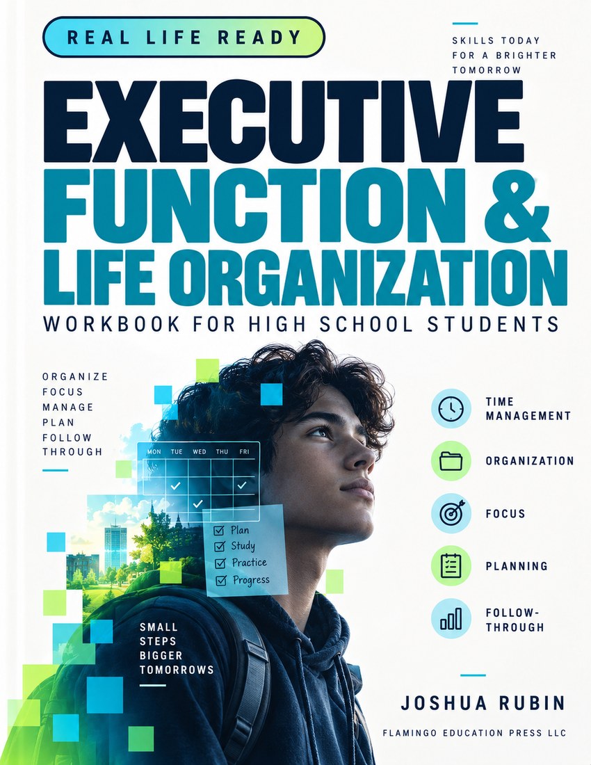 Executive Function and Life Organization Workbook for High School Students cover
